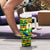 Nevis in Saint Kitts and Nevis Tumbler With Handle Geometric Pattern and Coat of Arms - Wonder Print Shop