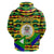 Nevis in Saint Kitts and Nevis Zip Hoodie Geometric Pattern and Coat of Arms - Wonder Print Shop