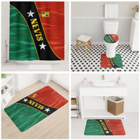 Nevis in Saint Kitts and Nevis Bathroom Set Star Design and Coat of Arms - Wonder Print Shop