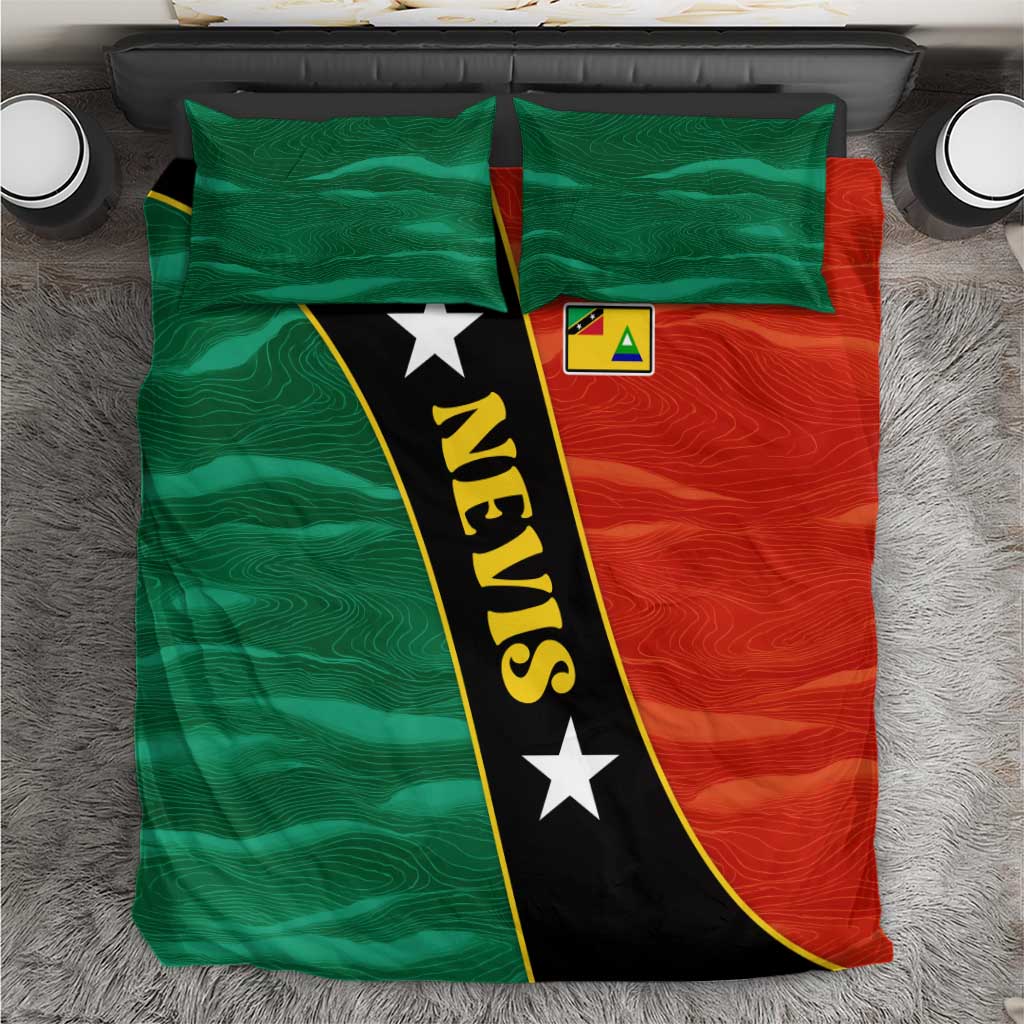 Nevis in Saint Kitts and Nevis Bedding Set Star Design and Coat of Arms - Wonder Print Shop