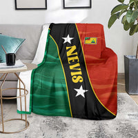 Nevis in Saint Kitts and Nevis Blanket Star Design and Coat of Arms - Wonder Print Shop