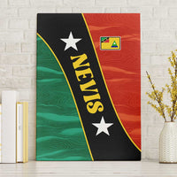 Nevis in Saint Kitts and Nevis Canvas Wall Art Star Design and Coat of Arms - Wonder Print Shop