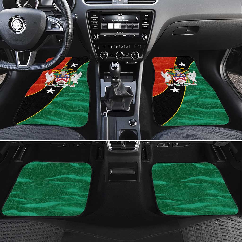 Nevis in Saint Kitts and Nevis Car Mats Star Design and Coat of Arms - Wonder Print Shop
