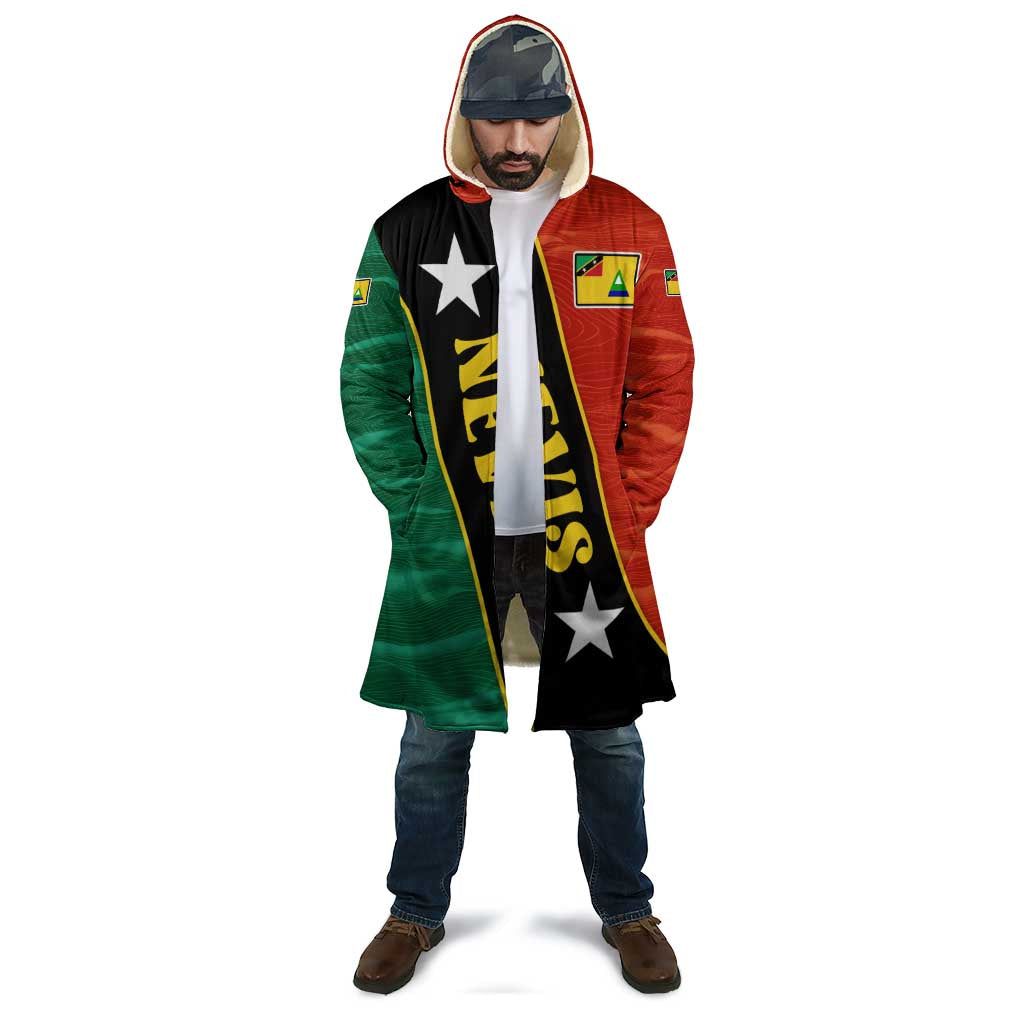 Nevis in Saint Kitts and Nevis Cloak Star Design and Coat of Arms - Wonder Print Shop