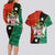 Nevis in Saint Kitts and Nevis Couples Matching Long Sleeve Bodycon Dress and Hawaiian Shirt Star Design and Coat of Arms - Wonder Print Shop