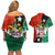 Nevis in Saint Kitts and Nevis Couples Matching Off Shoulder Short Dress and Hawaiian Shirt Star Design and Coat of Arms - Wonder Print Shop