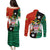 Nevis in Saint Kitts and Nevis Couples Matching Puletasi and Long Sleeve Button Shirt Star Design and Coat of Arms - Wonder Print Shop