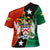 Nevis in Saint Kitts and Nevis Cross Shoulder Shirt Star Design and Coat of Arms - Wonder Print Shop
