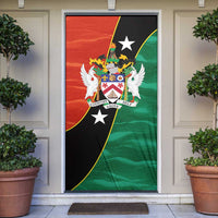 Nevis in Saint Kitts and Nevis Door Cover Star Design and Coat of Arms - Wonder Print Shop