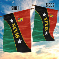 Nevis in Saint Kitts and Nevis Garden Flag Star Design and Coat of Arms - Wonder Print Shop