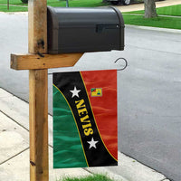 Nevis in Saint Kitts and Nevis Garden Flag Star Design and Coat of Arms - Wonder Print Shop