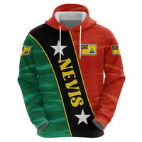 Nevis in Saint Kitts and Nevis Hoodie Star Design and Coat of Arms - Wonder Print Shop