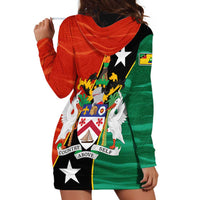 Nevis in Saint Kitts and Nevis Hoodie Dress Star Design and Coat of Arms - Wonder Print Shop
