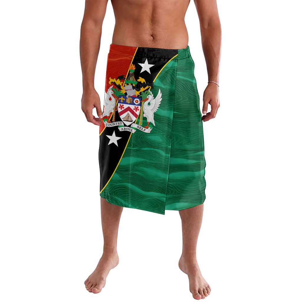 Nevis in Saint Kitts and Nevis Lavalava Star Design and Coat of Arms - Wonder Print Shop