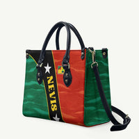 Nevis in Saint Kitts and Nevis Leather Bag Star Design and Coat of Arms - Wonder Print Shop