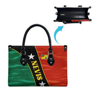 Nevis in Saint Kitts and Nevis Leather Bag Star Design and Coat of Arms - Wonder Print Shop