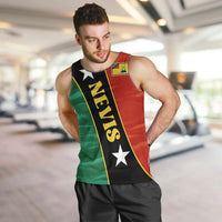 Nevis in Saint Kitts and Nevis Men Tank Top Star Design and Coat of Arms - Wonder Print Shop