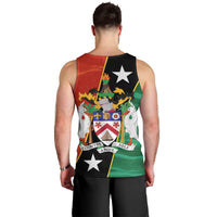 Nevis in Saint Kitts and Nevis Men Tank Top Star Design and Coat of Arms - Wonder Print Shop