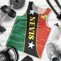 Nevis in Saint Kitts and Nevis Men Tank Top Star Design and Coat of Arms - Wonder Print Shop