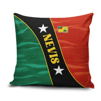 Nevis in Saint Kitts and Nevis Pillow Cover Star Design and Coat of Arms - Wonder Print Shop