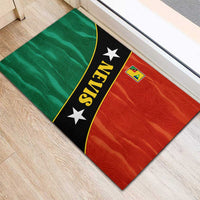 Nevis in Saint Kitts and Nevis Rubber Doormat Star Design and Coat of Arms - Wonder Print Shop