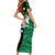 Nevis in Saint Kitts and Nevis Short Sleeve Bodycon Dress Star Design and Coat of Arms - Wonder Print Shop