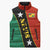 Nevis in Saint Kitts and Nevis Sleeveless Puffer Jacket Star Design and Coat of Arms - Wonder Print Shop