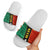 Nevis in Saint Kitts and Nevis Slide Sandals Star Design and Coat of Arms - Wonder Print Shop