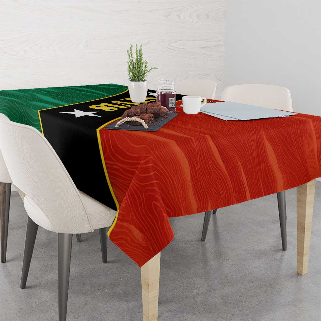 Nevis in Saint Kitts and Nevis Tablecloth Star Design and Coat of Arms - Wonder Print Shop
