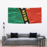 Nevis in Saint Kitts and Nevis Tapestry Star Design and Coat of Arms - Wonder Print Shop