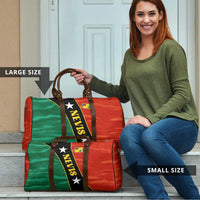 Nevis in Saint Kitts and Nevis Travel Bag Star Design and Coat of Arms - Wonder Print Shop