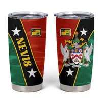 Nevis in Saint Kitts and Nevis Tumbler Cup Star Design and Coat of Arms - Wonder Print Shop