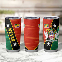 Nevis in Saint Kitts and Nevis Tumbler Cup Star Design and Coat of Arms - Wonder Print Shop