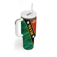 Nevis in Saint Kitts and Nevis Tumbler With Handle Star Design and Coat of Arms - Wonder Print Shop