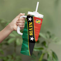 Nevis in Saint Kitts and Nevis Tumbler With Handle Star Design and Coat of Arms - Wonder Print Shop