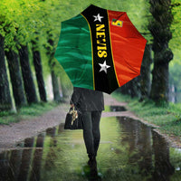 Nevis in Saint Kitts and Nevis Umbrella Star Design and Coat of Arms - Wonder Print Shop
