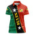 Nevis in Saint Kitts and Nevis Women Polo Shirt Star Design and Coat of Arms - Wonder Print Shop