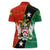 Nevis in Saint Kitts and Nevis Women Polo Shirt Star Design and Coat of Arms - Wonder Print Shop