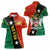 Nevis in Saint Kitts and Nevis Women Polo Shirt Star Design and Coat of Arms - Wonder Print Shop