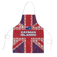 Cayman Islands Christmas Apron Xmas Pattern and Coat of Arms - Wonder Print Shop