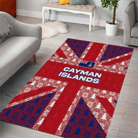 Cayman Islands Christmas Area Rug Xmas Pattern and Coat of Arms - Wonder Print Shop
