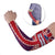 Cayman Islands Christmas Arm Sleeves Xmas Pattern and Coat of Arms - Wonder Print Shop