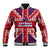 Cayman Islands Christmas Baseball Jacket Xmas Pattern and Coat of Arms - Wonder Print Shop