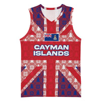 Cayman Islands Christmas Basketball Jersey Xmas Pattern and Coat of Arms - Wonder Print Shop