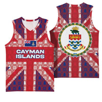 Cayman Islands Christmas Basketball Jersey Xmas Pattern and Coat of Arms - Wonder Print Shop
