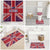 Cayman Islands Christmas Bathroom Set Xmas Pattern and Coat of Arms - Wonder Print Shop