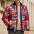 Cayman Islands Christmas Bomber Puffer Jacket Xmas Pattern and Coat of Arms - Wonder Print Shop