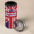 Cayman Islands Christmas 4 in 1 Can Cooler Tumbler Xmas Pattern and Coat of Arms - Wonder Print Shop