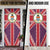 Cayman Islands Christmas Door Cover Xmas Pattern and Coat of Arms - Wonder Print Shop