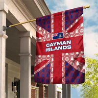 Cayman Islands Christmas Garden Flag Xmas Pattern and Coat of Arms - Wonder Print Shop